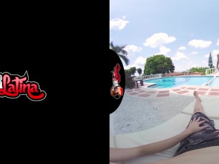 VRLatina - Sexy_Tight Colombian Babe Poolside Fuck - 5K VR