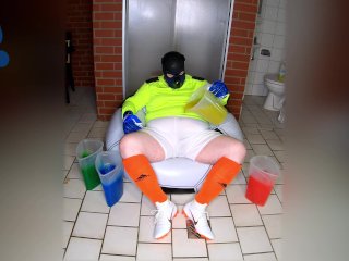 Soccer Gunge Pup Making A (Colourful) Mess (W/ Happy Ending)