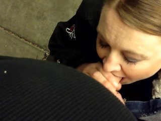 Milf Gives Amazing Public Blowjob Outside The Store