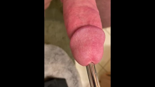 640px x 360px - Virgin Shoves a 15 Inch Metal Rod down his Cock - Pornhub.com