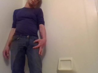 Cute Transgirl Pissing Jeans Intentionally For First Time Fully Clothed