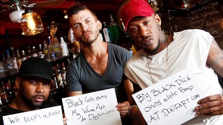 Two Big Fat Cocks Are Taken By The Owner Of A Gay Nightclub