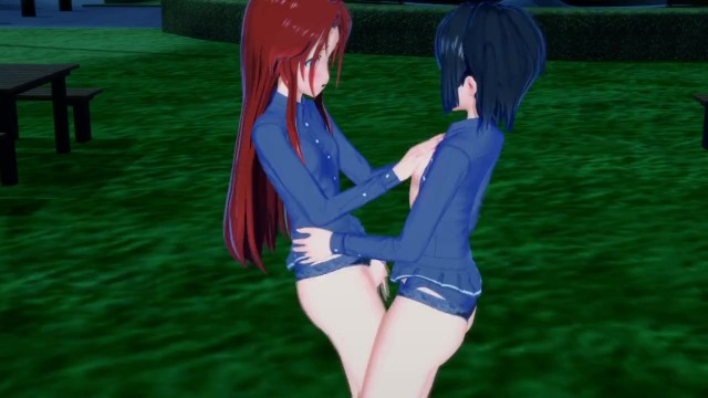 Tiese x Ronye Yuri in the Park - Sword Art Online / SAO - 3D Hentai