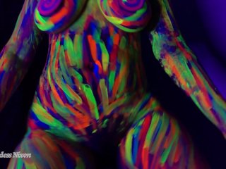 Mind Melt Love Spell - Black Light Neon Body Paint - Mesmerize - Mantras