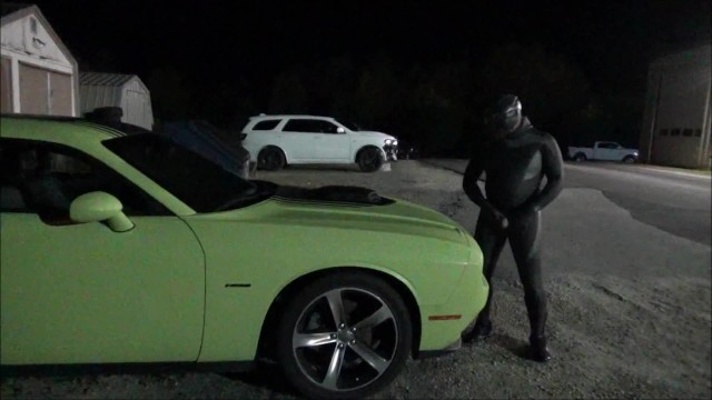 Car Guy Porn - Hump and Cum on Green Muscle Car - Pornhub.com