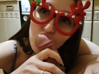 Stepdaughter Loves Christmas and Blowjob, StepdadOnly LovesBlowjob)