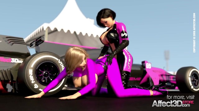3d Futanari Lesbian Sex - Lesbian Futanari Babes having Sex in a Sportcar Racing - Pornhub.com