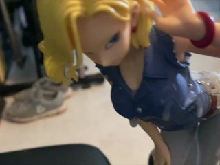 One Man Bukkake For An Android 18 Anime Figurine