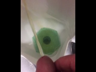 Urinal  Finally Caught This Guy Jerking/Cumming At Work On Paid Time