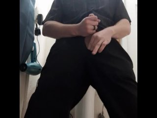 Daddy Solo Jerking, Too Hard To Piss, Bathroom Relief