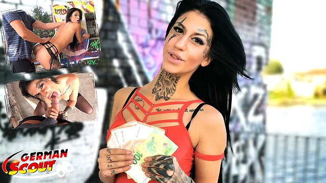 Tattooed Street - GERMAN SCOUT - FACE TATTOO TEEN MINA TALK TO PUBLIC SEX AT STREET CASTING -  Pornhub.com