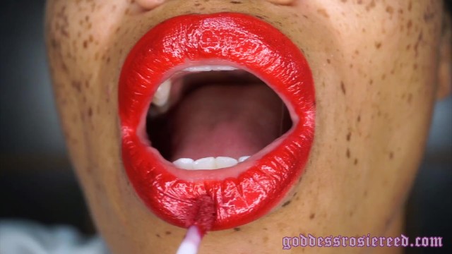 640px x 360px - Goddess Rosie Reed Lipstick Fetish POV Red Lipstick Lip Fetish JOI -  Pornhub.com