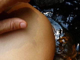 ORGASM and CUMSHOT on_My ASS#Public Waterfall Adventure#QuickSEX in Jungle