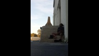Public Masturbation Workplace Squeezing