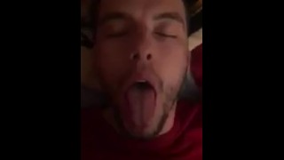 Huge Cock First Time With TS A Hot Straight Guy Receives A Facial
