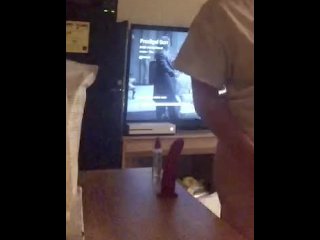 Dildo Riding Boi, He’s A Slut For It In The Ass