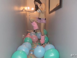 Hallway Heel Popping Balloons - Kylie JacobsX