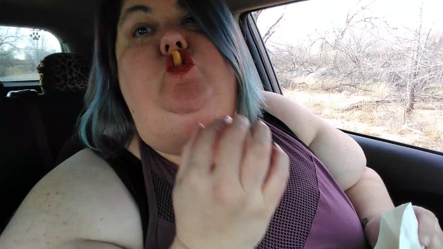 Ssbbw vlog smoking eating burping in public while talking about my slave
