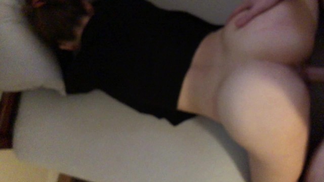 Cute college girl fucking on her hands and knees while tied to the bed 15