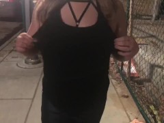 Flashing Tits in Downtown Denver 