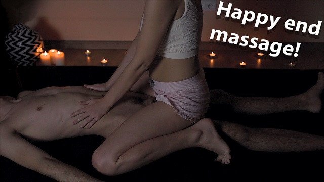 Big Tits Girl Performing a Wonderful Erotic Massage with a Joyful Outcome for Her