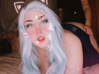 Thick Ahegao Anime_Girl Moans_For Deeper Cock