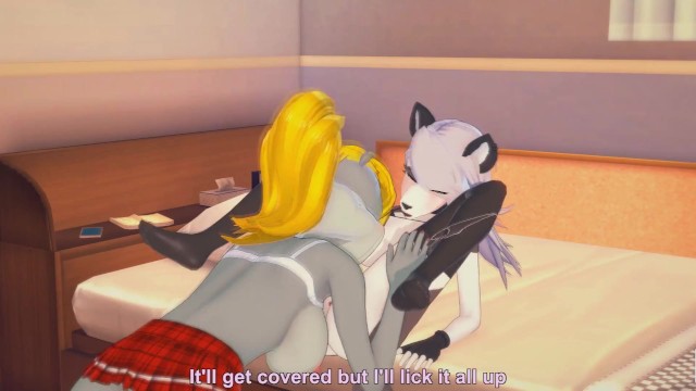 (3D Hentai)(Furry)(Loona) Furry porn (Lesbian)