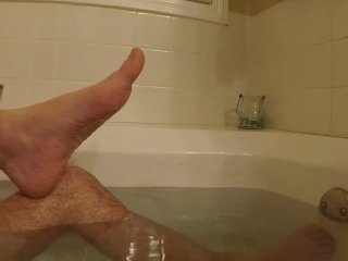 Shaving My Feet In The Bathtub