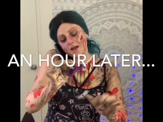 Zombie Babe Unboxes A Sex Work Giveaway Package And Shows Off Goth Clothing