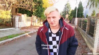 CZECH HUNTER 487 Hot Blonde Twink With Pleasure Takes On A Dick