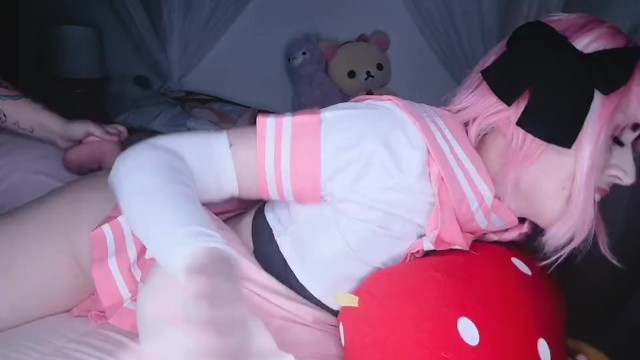 Kawaii Astolfo Desperate to Cum From 8inch Dildo in Ass