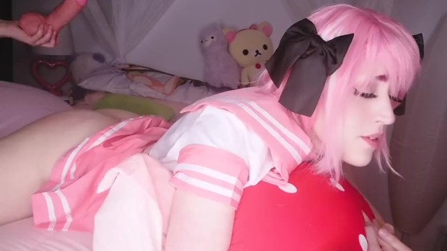 Kawaii Astolfo Desperate to Cum From 8inch Dildo in Ass