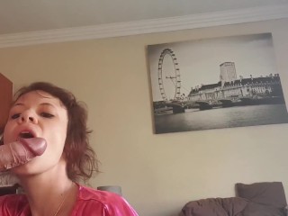 Girl getting deep throat facefucked_and gags_on the cock