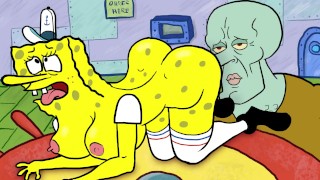 Rough Spongebob's Holes Are Destroyed By Squidward