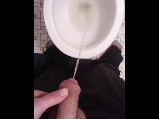 Pov Pissing After Pre-Cumming Vlogging About My Hrt