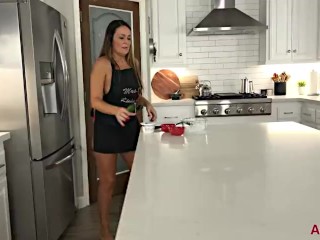 40 Year Old MILF Housewife Elexis Monroe Hairy Pussy in_the Kitchen