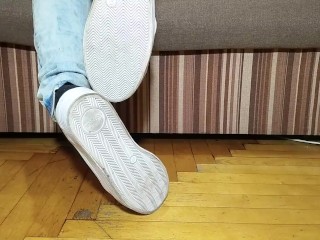Sneakers, dirty socks, long_toes play_with socks - OlgaNovem