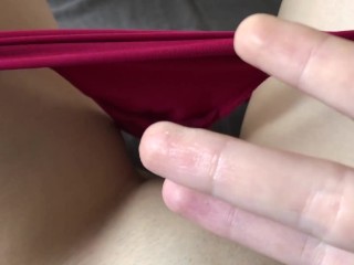 Touching my extra wet_pussy, ASMR_pussy sound