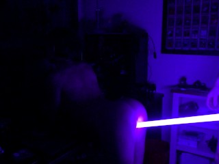 STAR WARS Geek fucks with_Master's LIGHTSABER