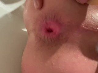 Anal Toying In The Tub