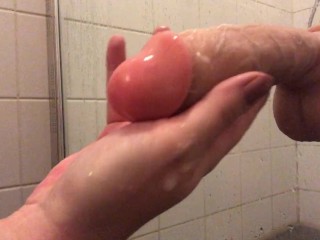 Playing with_creampie , juicy play with_dildo