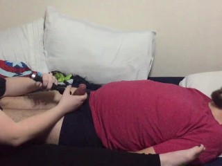 Tied Up Orgasm with new Vibrator