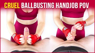 CRUEL BALLBUSTING & Cum Blocking During The Post-Orgasm Torture Era