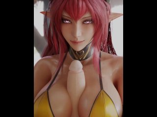 Daemon Girl Titfuck Animation 3D