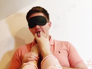 Femdom Slave Kiss My Mistress Feet And Lick My Sexy Toes - Foot Worship