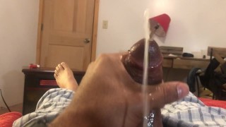 Messy HUGE Load Blowing Lots Of CUM And Stroking Hard Cock