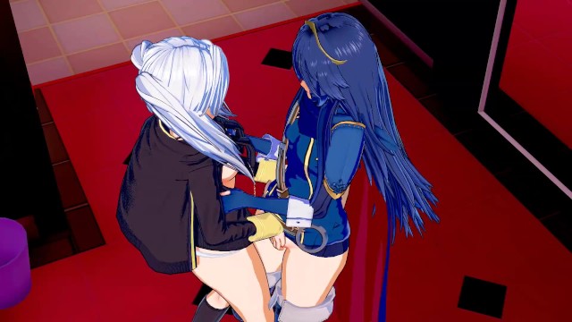 Fire Emblem - Lucina X Robin Scissoring (3D Hentai)