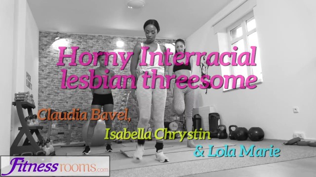 Fitness Rooms Ebony big tits and busty Latina in gym threesome - Claudia Bavel, Isabella Chrystin, Lola Marie