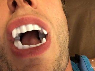 Sexy Vampire Teeth & Tongue Worship