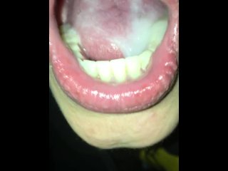 Close Up Tonguejob Big Cumshot In Mouth